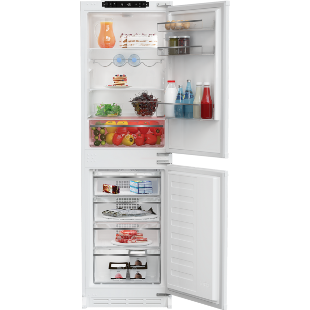 Blomberg KNE4564EVI Built In 50/50 Frost Free Fridge Freezer - Sliding Hinge - E Energy Rated