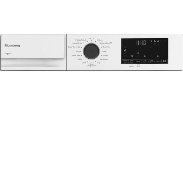 Blomberg LTA18320W 8Kg Heat Pump Tumble Dryer - A++ Energy Rated - H84.6 W59.8 D54.6