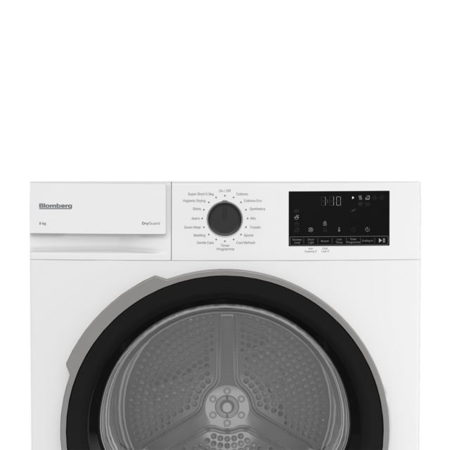 Blomberg LTA18321NW 8Kg Heat Pump Tumble Dryer - H84.6 W59.8 D54.6