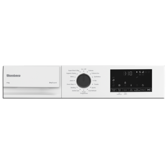 Blomberg LTA18321NW 8Kg Heat Pump Tumble Dryer - H84.6 W59.8 D54.6