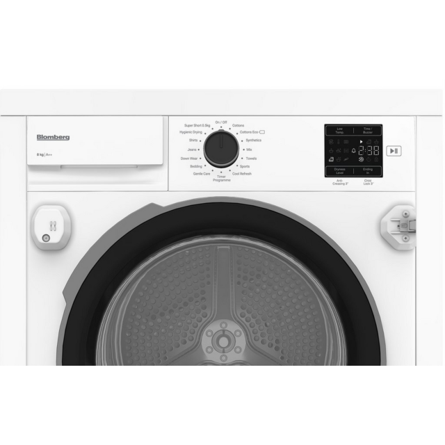 Blomberg LTDIP08310 8Kg Integrated Heat Pump Tumble Dryer - A++ - H84.6 W59.8 D54.6