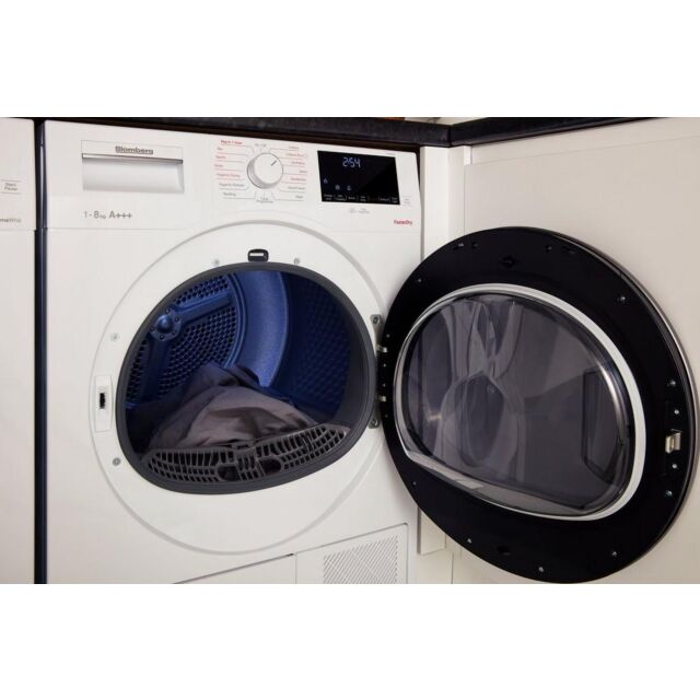 Blomberg LTH38420W 8Kg Hybrid Heat Pump Tumble Dryer - A+++ Energy Rated - H84.6 W59.7 D58.9