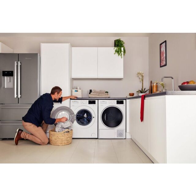 Blomberg LTH38420W 8Kg Hybrid Heat Pump Tumble Dryer - A+++ Energy Rated - H84.6 W59.7 D58.9