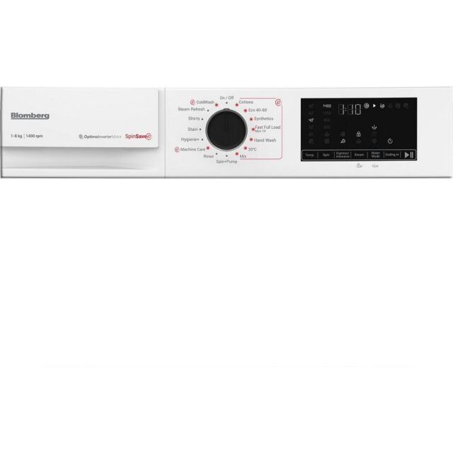 Blomberg LWA18461W 8Kg 1400 Spin Washing Machine - A Energy Rated - H84.5 W60 D54.6