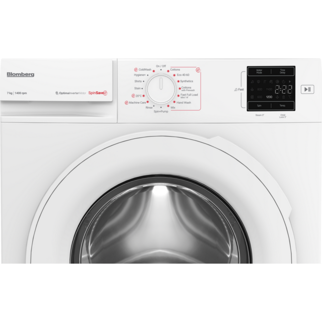Blomberg LWA27461W 7Kg 1400 Spin Washing Machine - A Energy Rated - H84.5 W60 D49.6