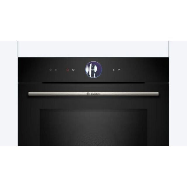 Bosch HMG7764B1B Series 8 Built In Electric Single Oven - Microwave - Pyrolytic - H59.5 W59.4 D54.8