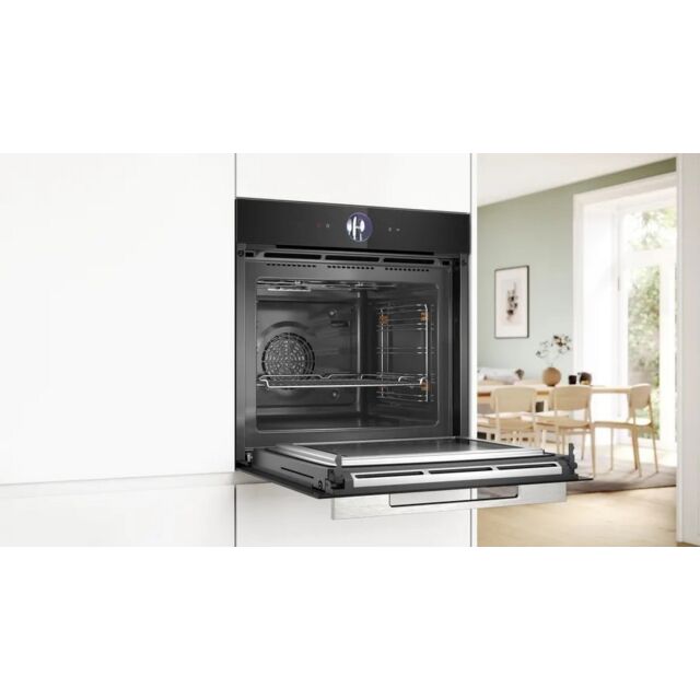 Bosch HMG7764B1B Series 8 Built In Electric Single Oven - Microwave - Pyrolytic - H59.5 W59.4 D54.8