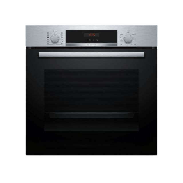 Bosch HQA534BS3B Series 4 Built In Electric Single Oven - Added Steam - Catalytic - H59.5 W59.4 D54.