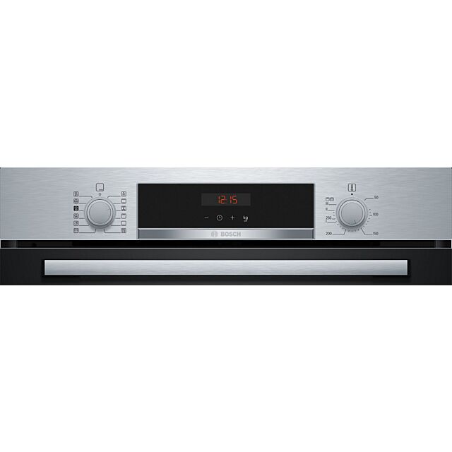 Bosch HQA534BS3B Series 4 Built In Electric Single Oven - Added Steam - Catalytic - H59.5 W59.4 D54.