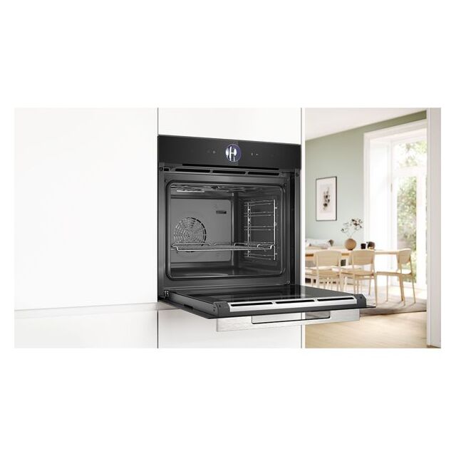 Bosch HSG7364B1B Series 8 Single Oven - Steam - Meat Probe - H59.5 W59.4 D54.8