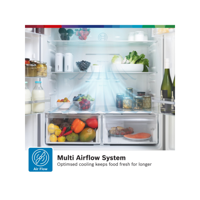 Bosch KFN96VPEAG Series 4 American Style Fridge Freezer - 
