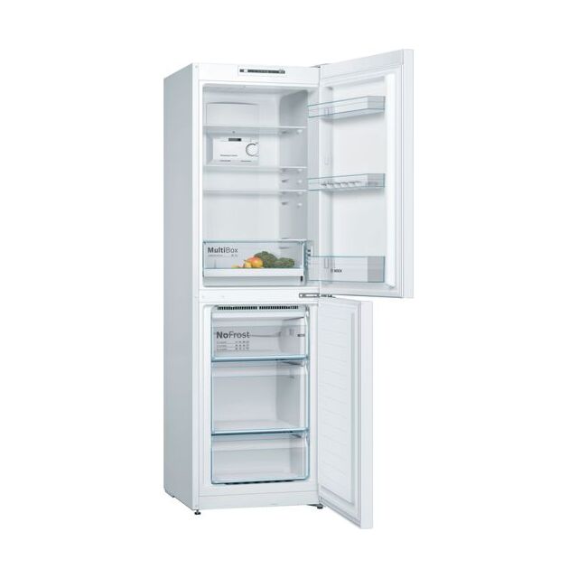 Bosch KGN34NWEAG Series 2 - Frost Free Fridge Freezer - E Energy Rated - H186 W60 D66