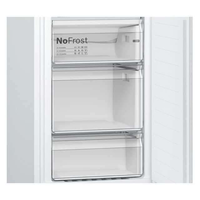 Bosch KGN34NWEAG Series 2 - Frost Free Fridge Freezer - E Energy Rated - H186 W60 D66