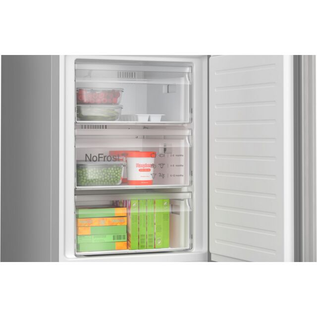 Bosch KGN392LAFG Series 4 - 70/30 No Frost Fridge Freezer - A Energy Rated - H203 W60 D66.5