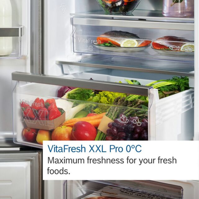 Bosch KGN392LAFG Series 4 - 70/30 No Frost Fridge Freezer - A Energy Rated - H203 W60 D66.5