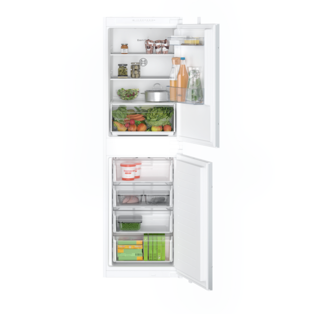 Bosch KIN85NSE0G Series 2 Built-In 50/50 Frost Free Fridge Freezer - Sliding Hinge - E Energy Rated