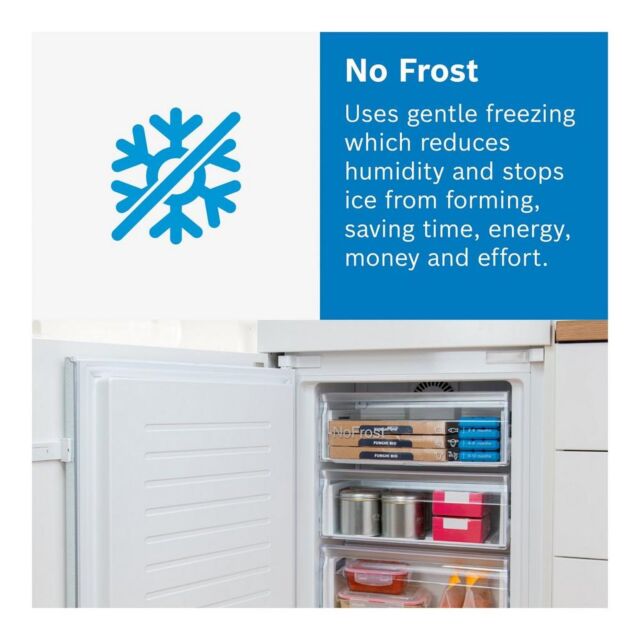 Bosch KIN85NSE0G Series 2 Built-In 50/50 Frost Free Fridge Freezer - Sliding Hinge - E Energy Rated