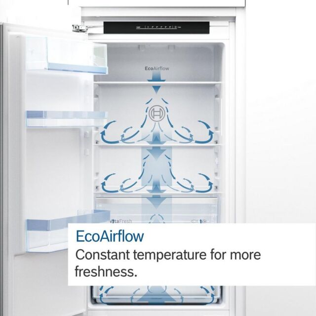 Bosch KIN85NSE0G Series 2 Built-In 50/50 Frost Free Fridge Freezer - Sliding Hinge - E Energy Rated
