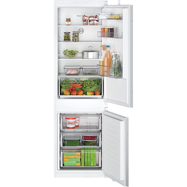 Bosch KIN86NSE0G Series 2 60/40 Built-In Frost Free Fridge Freezer - Sliding Hinge - E Energy Rated