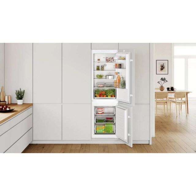Bosch KIN86NSE0G Series 2 60/40 Built-In Frost Free Fridge Freezer - Sliding Hinge - E Energy Rated