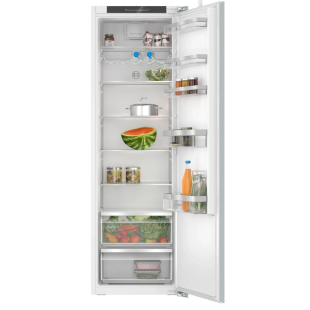 Bosch KIR81VFE0G Integrated Tall Larder Fridge - E Energy Rated - H177.2 W54.1 D54.8