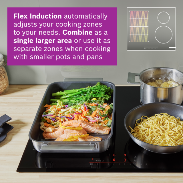 Bosch PIX631HC1E Flex Induction Hob - Hardwired - H5.1 W59.2 D52.2