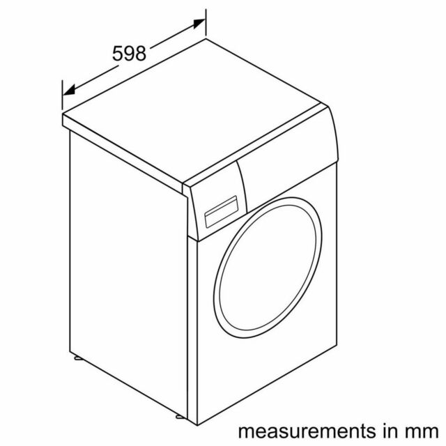 Bosch WGE03408GB Serie 2 8Kg 1400 Spin Washing Machine - A Energy Rated - H84.5 W59.8 D58.8