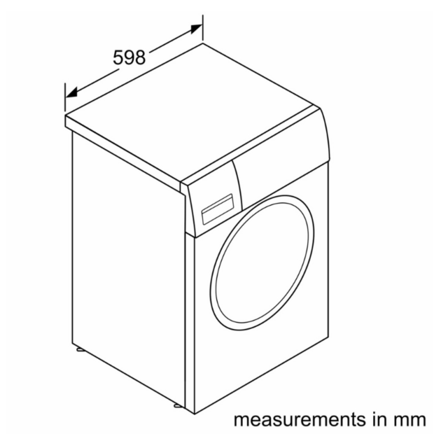 Bosch WGG254F1GB Series 6 10Kg 1400 Spin I-Dos Washing Machine - A Energy Rated - H84.5 W59.8 D58.8