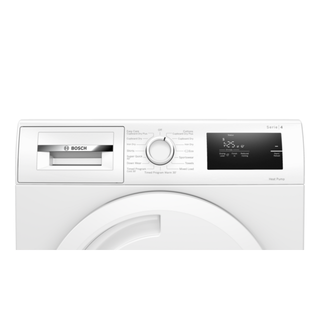 Bosch WTH84001GB 8Kg Heat Pump Tumble Dryer - A+ Energy Rated - H84.2 W59.8 D61.3
