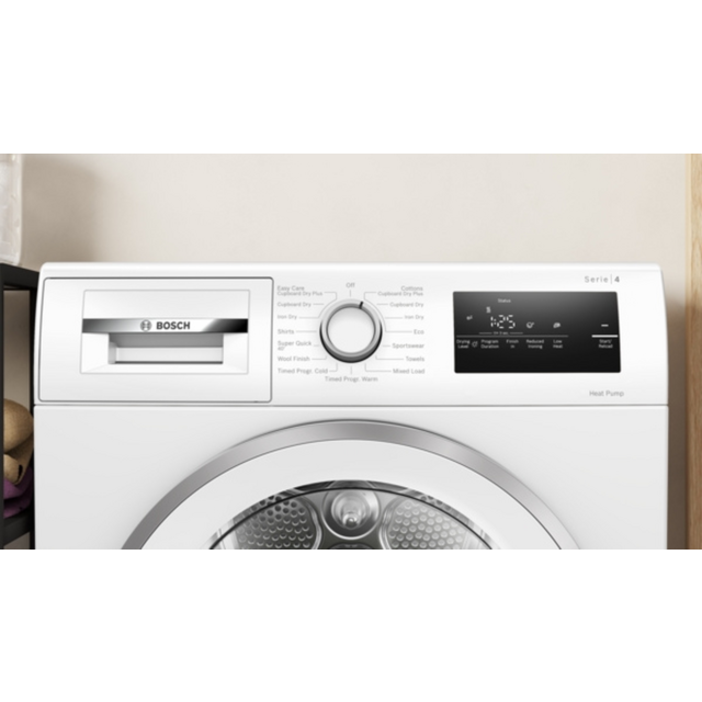 Bosch WTH85226GB Series 4 Heat Pump Tumble Dryer - A++ Energy Rated - H84.2 W59.8 D61.3