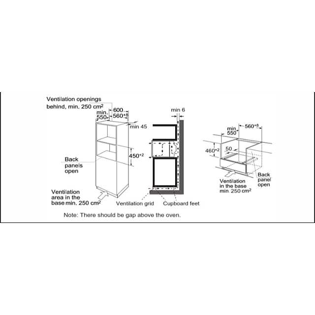 Cata Ubc45cm Studio Range - Int Combi Mw- 900W - 50L - H45.4 W59.5 D56.8