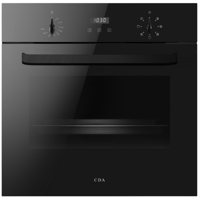 Cda SC223BL Built In Single Electric Oven - Air Fry - H59.5 W59.5 D57