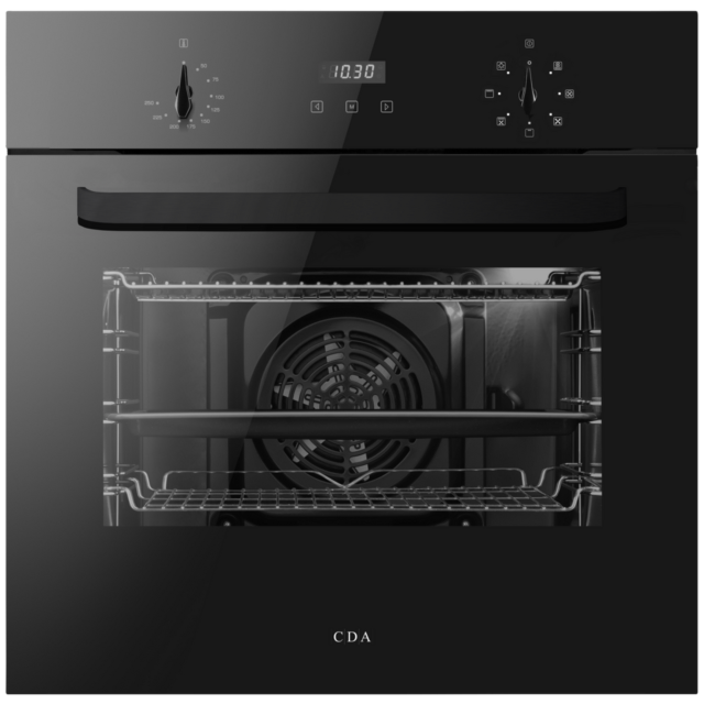 Cda SC223BL Built In Single Electric Oven - Air Fry - H59.5 W59.5 D57
