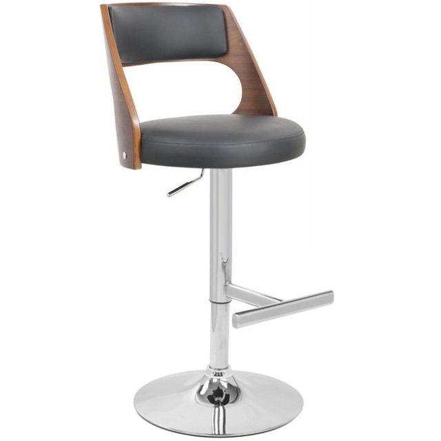 Df Sales RIMINI-STD Black/Wood Seat