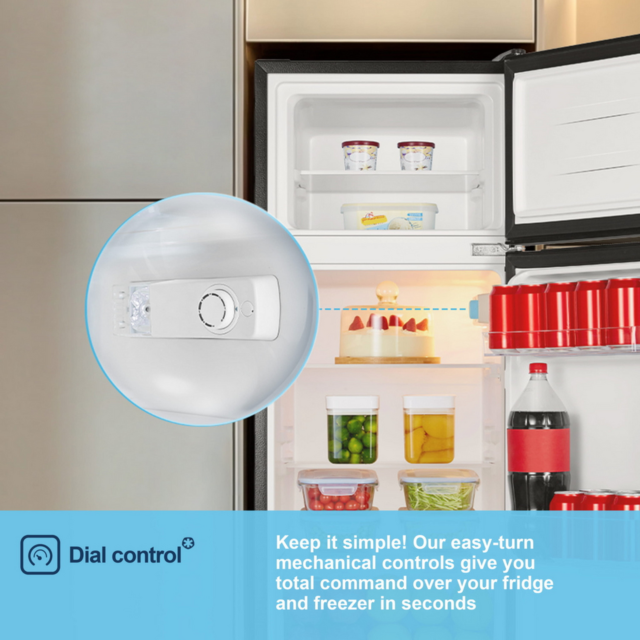 Fridgemaster MTM48120ES 70/30 Top Mount Fridge Freezer - H117 W47.5 D48.7