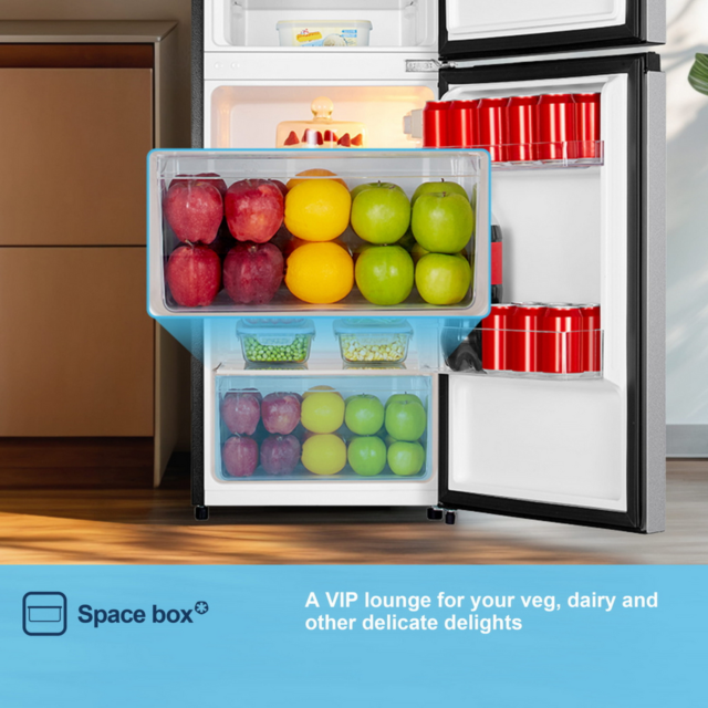 Fridgemaster MTM48120ES 70/30 Top Mount Fridge Freezer - H117 W47.5 D48.7