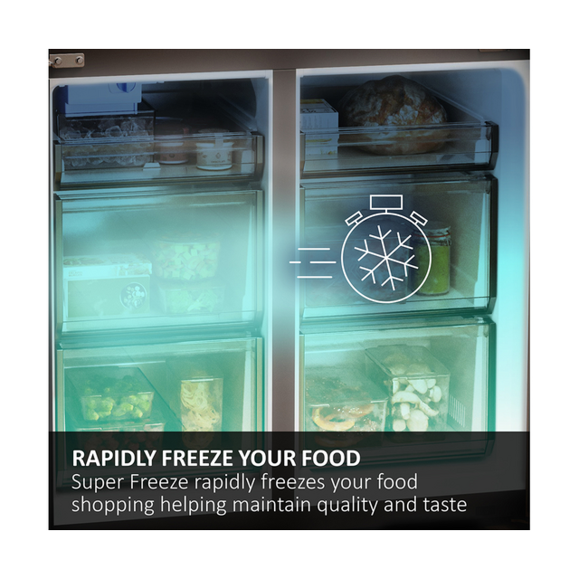 Haier HB50T618FMK Built In 50/50 Frost Free Fridge Freezer - Sliding Hinge - E Energy Rated
