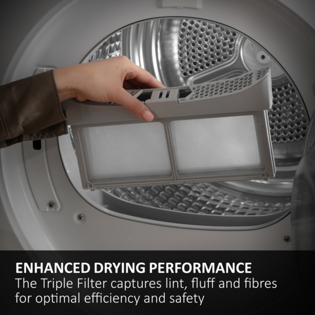 Haier HD90-D357AGU1-U X Series 5 Plus Hd90 D357agu1-Uk Wifi-Enabled 9 Kg Heat Pump Tumble Dryer - A+
