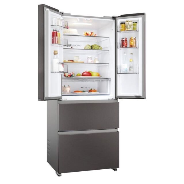 Haier HFR3718ENMD Frost Free French Door Fridge Freezer - E Energy Rated - H177.5 W70 D68.8