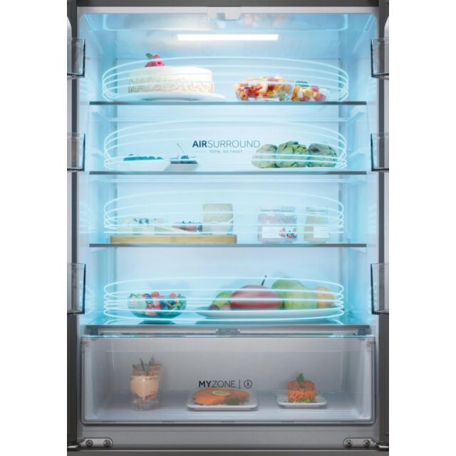 Haier HFR3718ENMD Frost Free French Door Fridge Freezer - E Energy Rated - H177.5 W70 D68.8