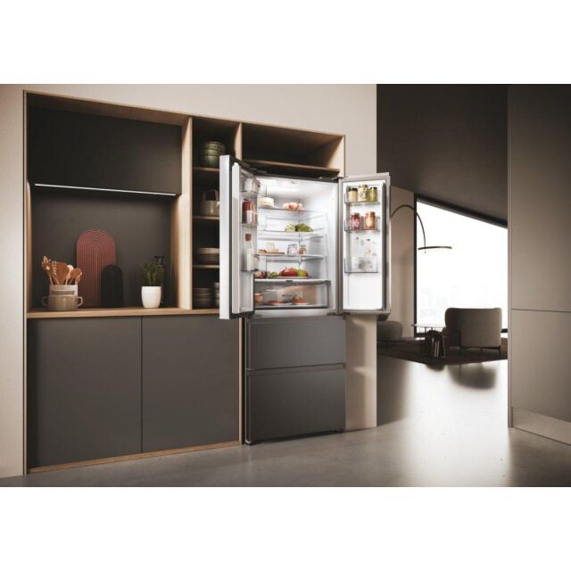 Haier HFR3718ENMD Frost Free French Door Fridge Freezer - E Energy Rated - H177.5 W70 D68.8