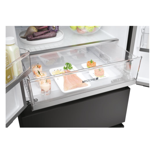 Haier HFR5719EWPB Frost Free Fridge Freezer - Water - E Energy Rated - H190 W70 D67.5 