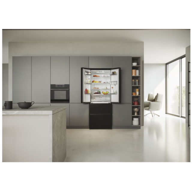 Haier HFR5719EWPB Frost Free Fridge Freezer - Water - E Energy Rated - H190 W70 D67.5 