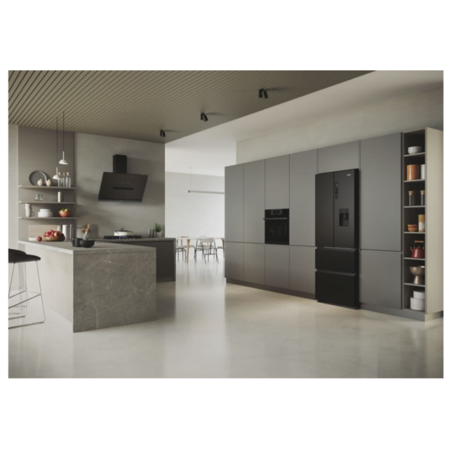 Haier HFR5719EWPB Frost Free Fridge Freezer - Water - E Energy Rated - H190 W70 D67.5 