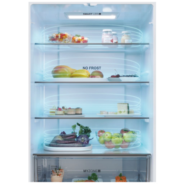 Haier HFR5719EWPB Frost Free Fridge Freezer - Water - E Energy Rated - H190 W70 D67.5 