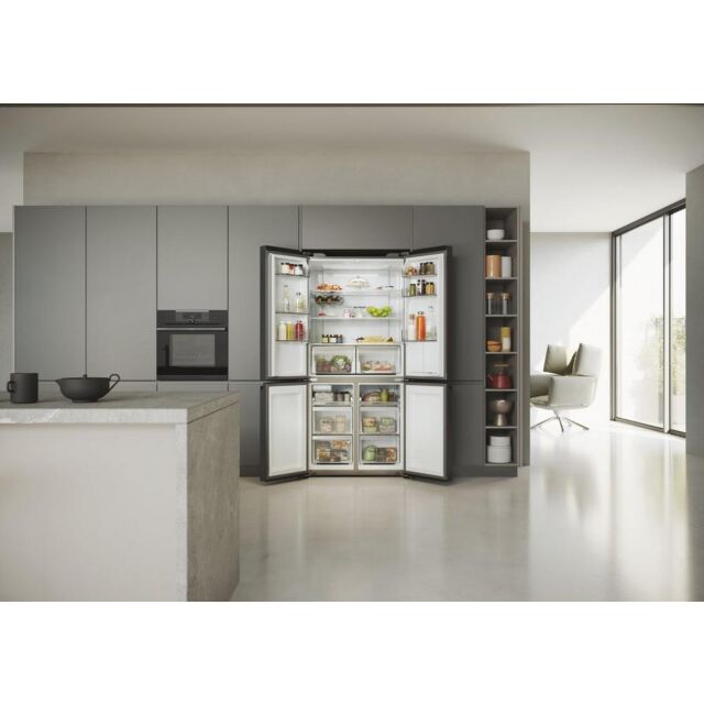 Haire HCR5919EHMB Multi Door American Fridge Freezer - Water & Ice - E Energy Rated - H190 W90.8 D64