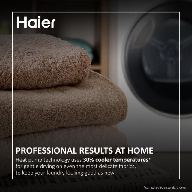 Haire HD90-A3959 9kg Heat Pump Tumble Dryer - White