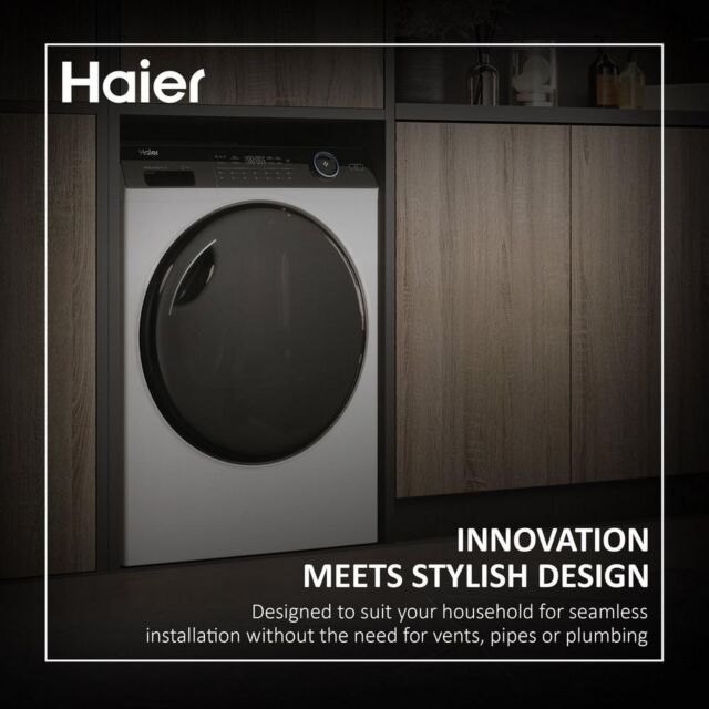 Haire HD90-A3959 9kg Heat Pump Tumble Dryer - White