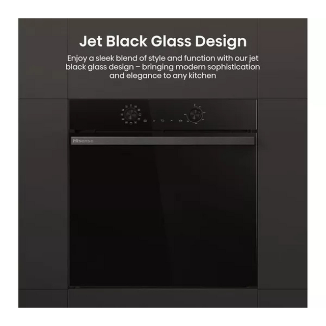 Hisense BI622ABPGUK Built In Electric Single Steam, Plug & Play Oven - H59.5 W59.5 D56.4
