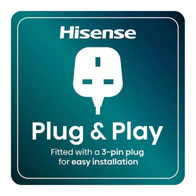 Hisense BI622ABPGUK Built In Electric Single Steam, Plug & Play Oven - H59.5 W59.5 D56.4